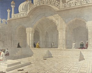 A Moti Masjid gyöngymecset, Delhi, 1880-as évek alkotó: Vasili Vasilievich Vereshchagin
