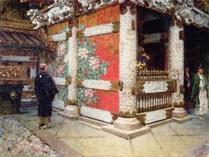 A sintó templom Nikko-ban, Japánban alkotó: Vasili Vasilievich Vereshchagin
