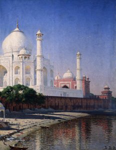 A Taj Mahal Agrában alkotó: Vasili Vasilievich Vereshchagin