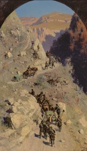 Tüzérség a kaukázusi hegyekben, 1883 alkotó: Vasilij Dmitrievich Polenov