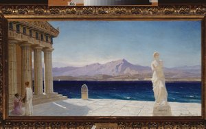 Ókori táj (Görögország) - Ókori táj - Vaszilij Dmitrijevics Polenov (1844-1927) festménye, olaj, vászon