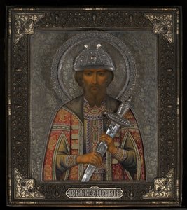 Szent Vsevolod Mstislavich, Pszkov hercege alkotó: Vasily Pavlovich Guryanov