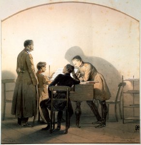 A zongoránál, 1855.