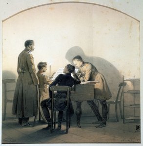 A zongoránál, 1855