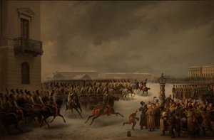 A dekabristák lázadása a Szenátus téren 1825. december 14-én