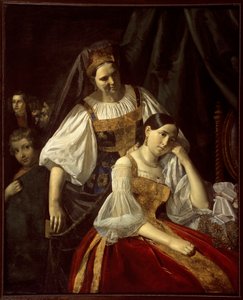 ""Utazási előkészületek"" Vaszilij Feklistov (Feklistov) festménye (XIX. század) 1848 Mérete 141x114 cm Állami Orosz Múzeum, Szentpétervár (Pétervár) alkotó: Vassili Feklistov