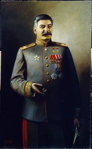 J.Staline a Szovjetunió Generalissimusának egyenruhájában alkotó: Vassily Nikolayevich Yakovlev