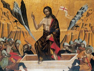 A feltámadás, Velence vagy Kréta, 1500 körül alkotó: Veneto-Cretan School