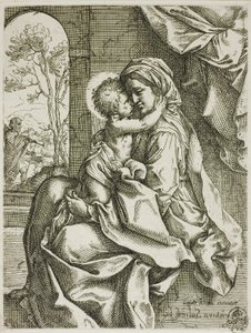 Madonna és gyermeke Szent Józseffel