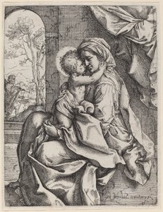 Szűz és Gyermek alkotó: Ventura Salimbeni after Guido Reni