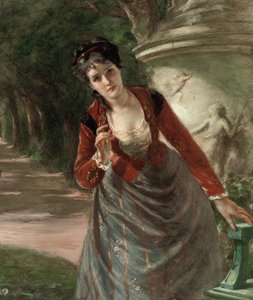 Mary Paul Astor, William Waldorf Astor feleségének portréja (ceruza és w/c fehérrel kiemelve a papíron) alkotó: Vera Christie