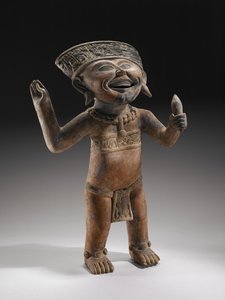 "Laughing Boy" Effigy, i.sz. 600-900 (kerámia festéknyomokkal)