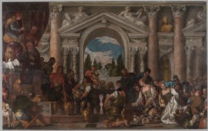 Sába királynője ajándékokat ajánl Salamonnak, 1582-83