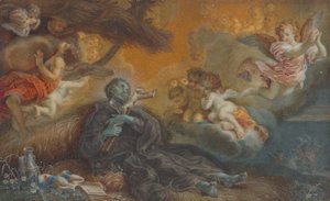 Xavéri Szent Ferenc halála, 1750 körül (olaj, pergamen) alkotó: Veronica Stern
