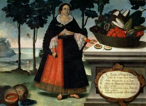 Indiai nő teljes ruhában (olaj, vászon) alkotó: Vicente Alban
