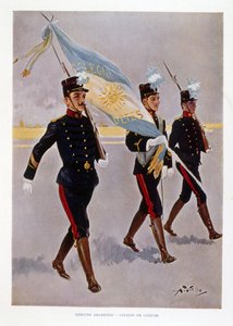 Az argentin hadsereg kadétjai a gyakorlatban alkotó: Vicente Blasco Ibanez