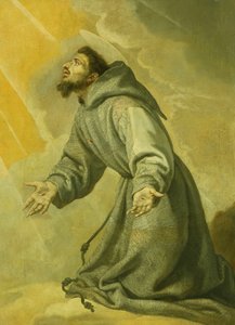 Szent Ferenc a stigmákat fogadja,