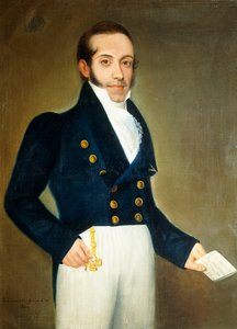 Don Agustin de las Heras y Carazo portréja, 1828