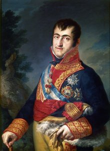 VII. Ferdinánd spanyol király portréja, 1814-1815