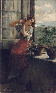 Távoli gondolatok (olaj, vászon)