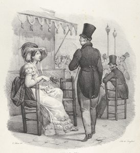 Pasas. IV: Engem néz! Istenem micsoda boldogság! Észrevesz engem! Micsoda boldogság!, 1824. alkotó: Victor Adam