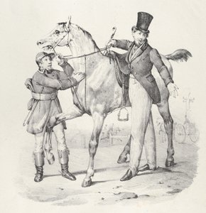 Pasas. VI: Nem tudtam járni, már nem járok sehol, 1824.. alkotó: Victor Adam