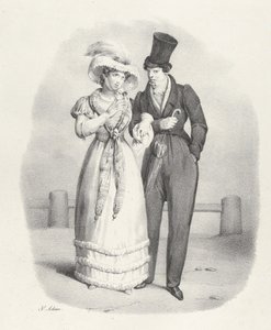 Pasas. V: Ő egy becsületes nő Ő egy őszinte nő, 1824. alkotó: Victor Adam