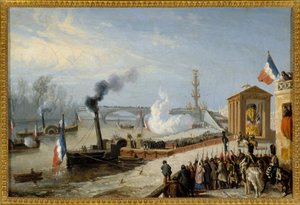 I. Napóleon hamvainak leszállítása Courbevoie-ban, december 15. alkotó: Victor Adam