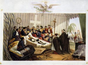 Napóleon koporsójának megnyitása a St. Helena szigeten, október 16