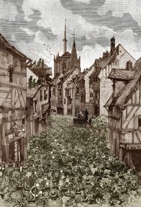Affaire des possedes de Loudun (Demons de Loudun) 1630 körül: boszorkányvadászat, Urbain Grandier (1590-1634) francia papot, aki állítólag egyezséget kötött az ördöggel, és az apácák megbabonázásával vádolja, a hentesre égetik - ( Urbain Grandier, fren