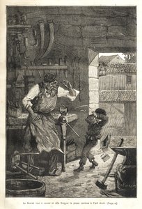 Biographie populaire illustrée de Gambetta - A fólia eltörött és szemen találta a fiatal bámészkodót alkotó: Victor Armand Poirson