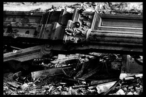 A párizsi központi piac lebontása, 1971 augusztusában (f/w fotó)
