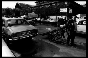 Les halles de Paris közvetlenül az 1971. augusztusi lebontás előtt (f/w fotó)