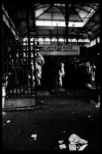 Les halles de Paris közvetlenül az 1971. augusztusi lebontás előtt (f/w fotó)