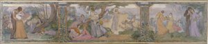 Az Issy-les-Moulineaux-i városháza vázlata: La Vie, 1896 és 1897 között (olaj, vászon)