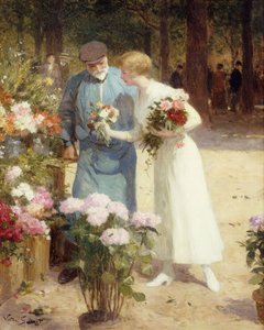 Virágpiacon; A virágpiacon, alkotó: Victor Gabriel Gilbert