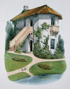 Kertész házikó, a „Habitations Champetres”-ből, 1885 körül (chromolitho)