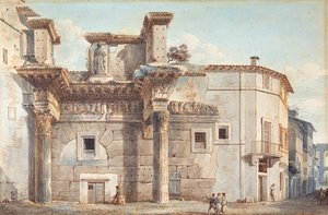 Traianus fóruma Rómában (rajz)