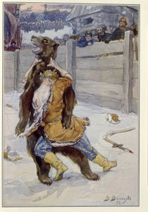 Medveharc I. Ivanovics Fjodor orosz cár (vagy I. Ionovics Theodore) idejében alkotó: Victor Mikhailovich Vasnetsov