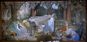 Csipkerózsika (hagyományos mese) - Csipkerózsika - Viktor Mihajlovics Vasnyecov (1848-1926) festménye, olaj, vászon