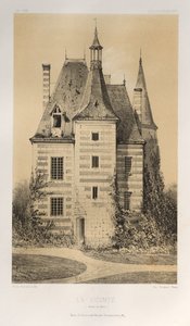 Festői építészet vagy a 15. századi műemlékek. És XVI. Századok: XV. és XVI. századi francia kastélyok: Pl. 75, La Vicomté (Saône et Loire) alkotó: Victor Petit