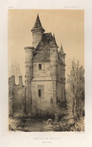Festői építészet vagy a 15. századi műemlékek. És XVI. Századok: Chateaux De France a XV. és XVI. században: Pl.11, Chateau De Maulny (Haute-Marne) alkotó: Victor Petit