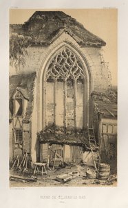 Festői építészet vagy a 15. századi műemlékek. És XVI. Századok: XV. és XVI. századi francia kastélyok: Pl.17, St. Jean-Le-Bas romja (Aisne) alkotó: Victor Petit