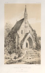 Festői építészet vagy a 15. századi műemlékek. És XVI. Századok: Chateaux De France a XV. és XVI. században: Pl.22, Fontaine-Jean kápolna (Loiret) alkotó: Victor Petit