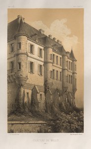 ...pl. 35, Chateau De Mello Oise, 1860. alkotó: Victor Petit