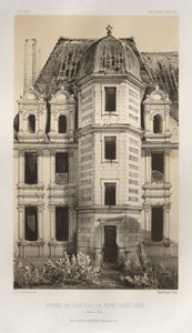 ...pl. 71, Mont-Saint-Jean Saône et Loire várának romjai, 1860. alkotó: Victor Petit