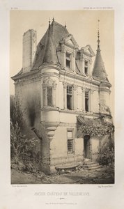 ...pl. 9, Villeneuve Yonne egykori kastélya, 1860. alkotó: Victor Petit