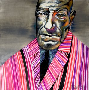 Színes csíkos férfi alkotó: Victor Tkachenko