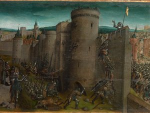 Jeruzsálem elfoglalása Titus által (predella)