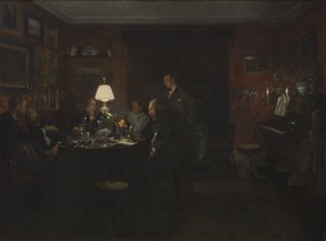 Esti beszélgetés alkotó: Viggo Johansen